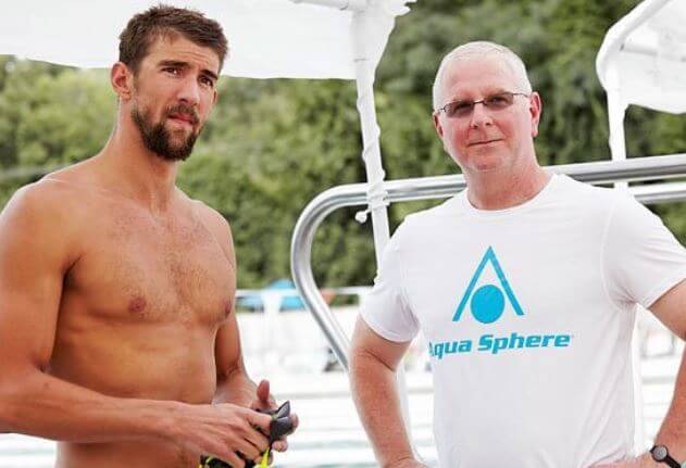Michael Fred Phelps son Michael Phelps with his father-figure coach Bob Bowman.
